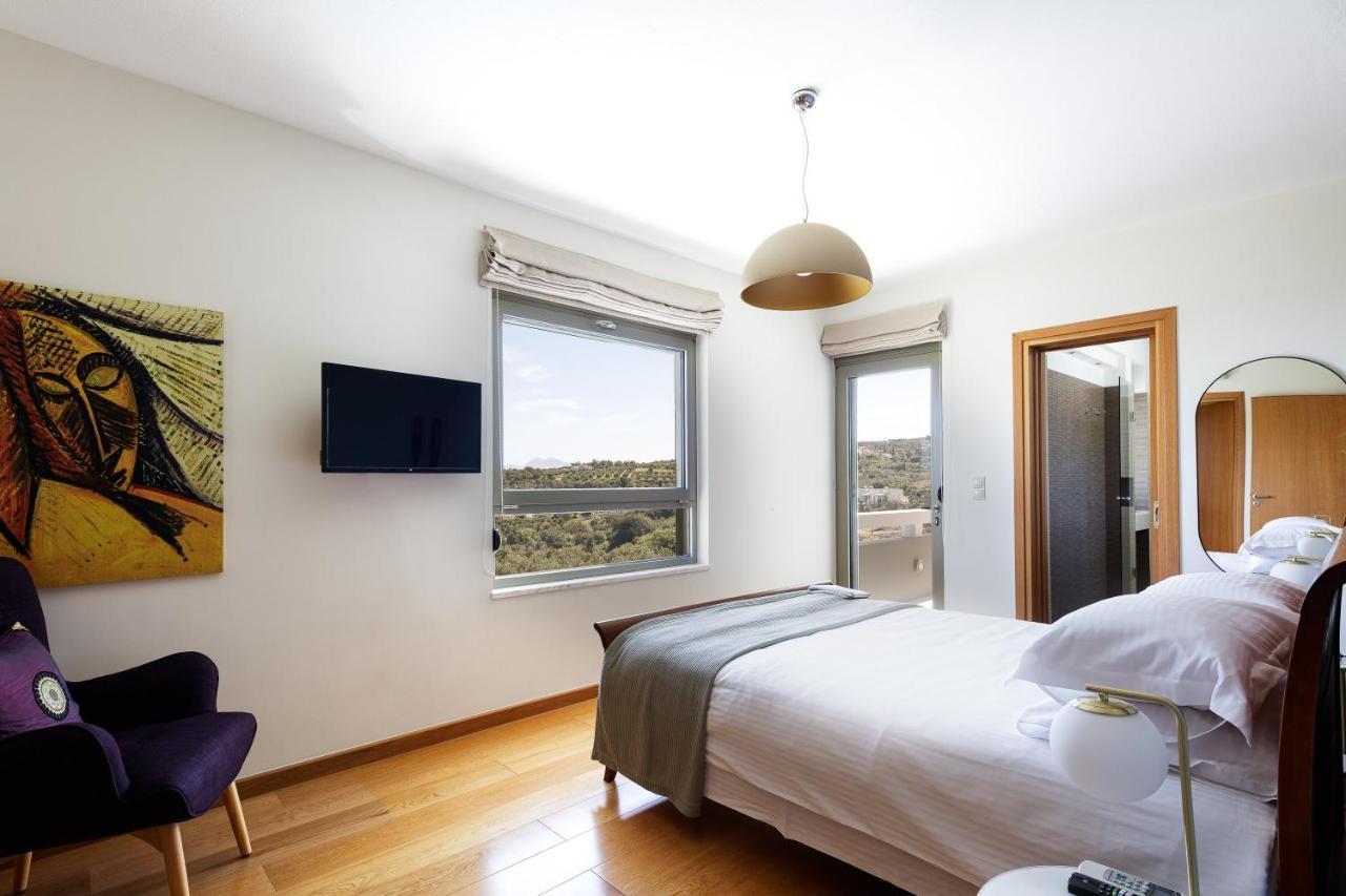 Rizes Villa With Jacuzzi & Heated Pool Agia Triada Экстерьер фото