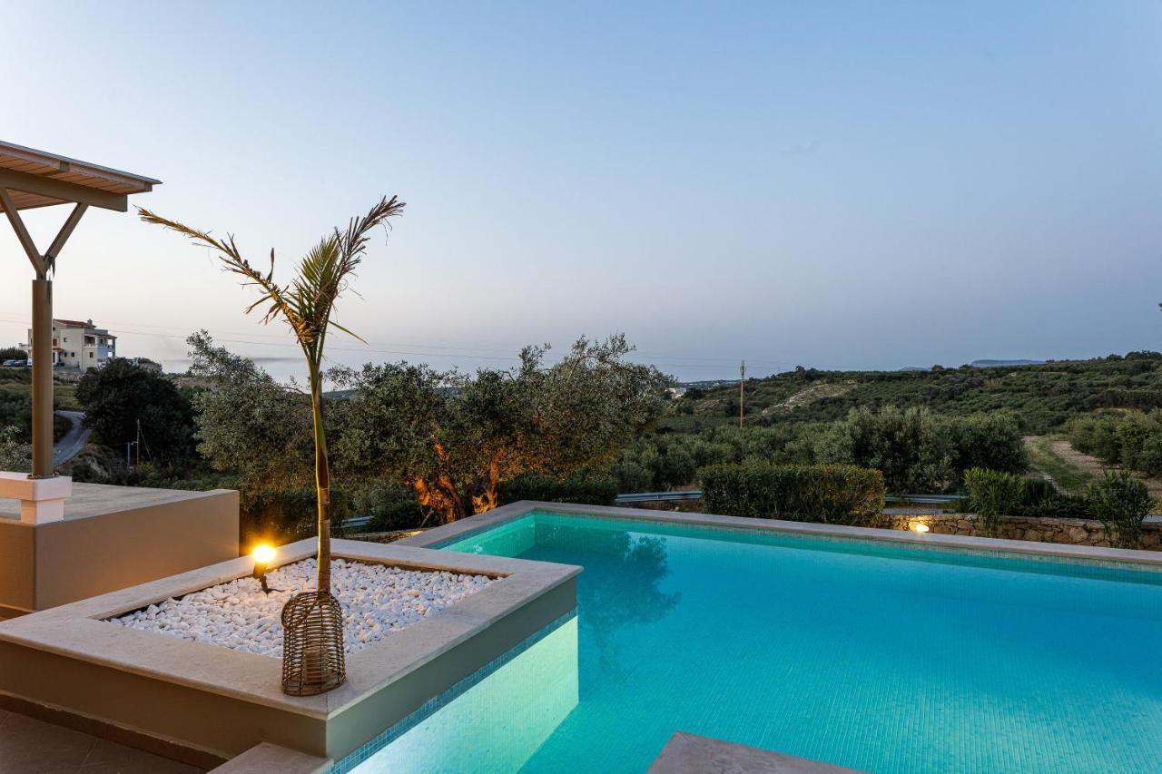 Rizes Villa With Jacuzzi & Heated Pool Agia Triada Экстерьер фото