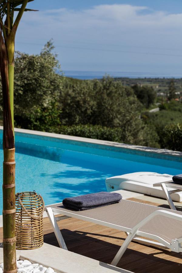Rizes Villa With Jacuzzi & Heated Pool Agia Triada Экстерьер фото